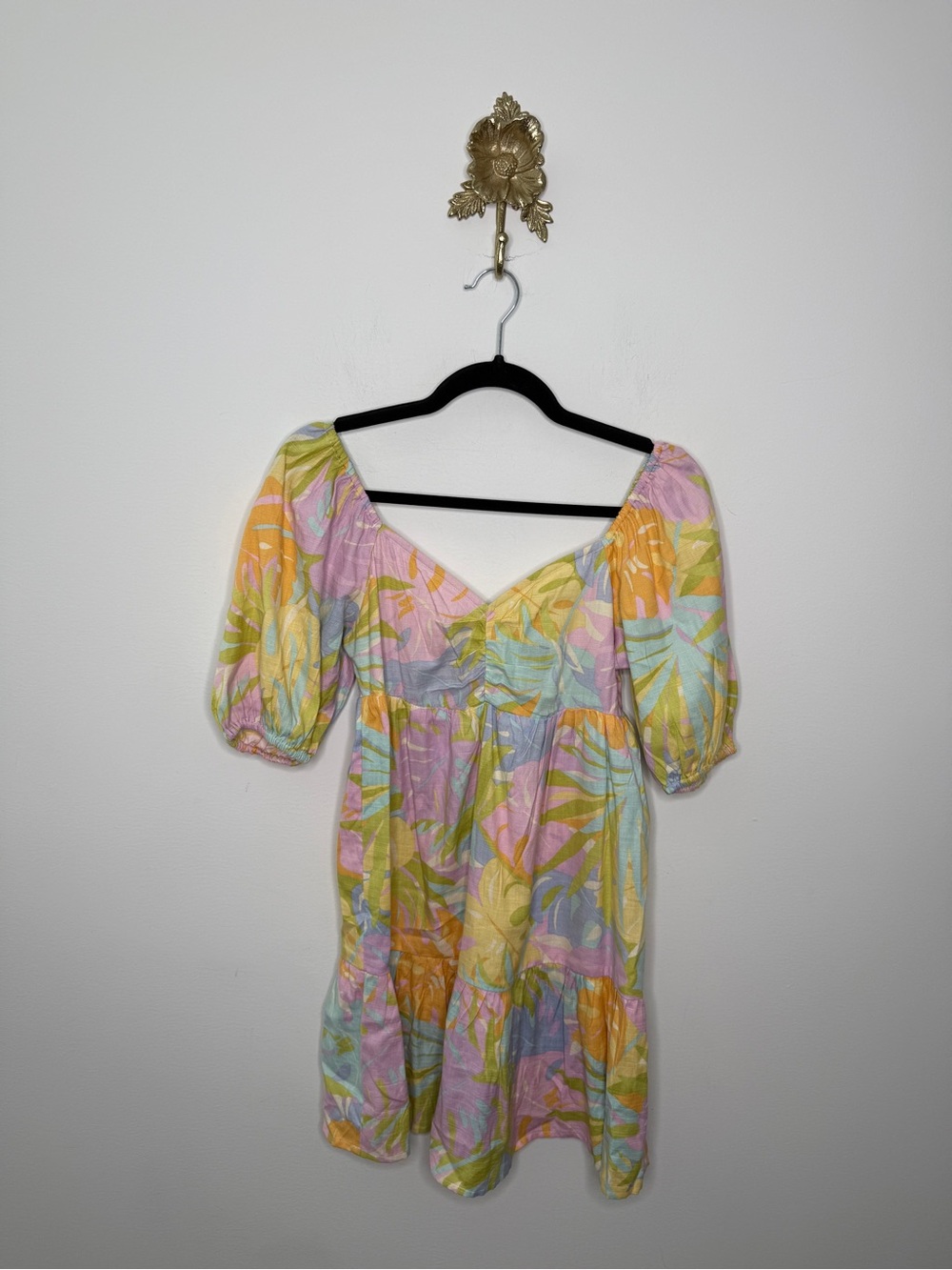 Billabong Be Mine Babydoll Mini Dress S